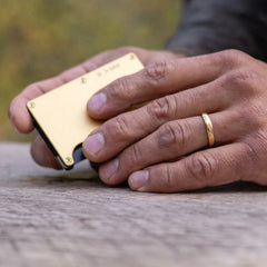 4mm Rounded Ring Set - 24K Gold