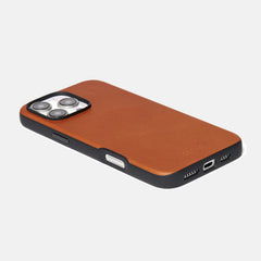 Ridge Phone Case - Tobacco Brown Leather - iPhone 16 Pro
