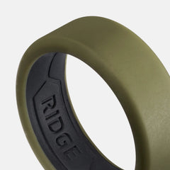 8mm Silicone Ring Set - Matte Olive