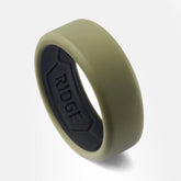 8mm Silicone Ring Set - Matte Olive