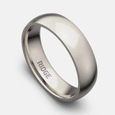 6mm Rounded Ring Set - Platinum - Tantalum