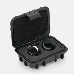 4mm Rounded Ring Set - Platinum