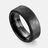 8mm Beveled Ring Set - Carbon Fiber 3K