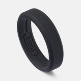 6mm Silicone Ring Set - Royal Black