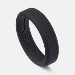 6mm Silicone Ring Set - Royal Black