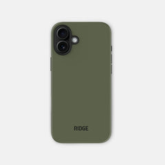 Ridge Phone Case - Matte Olive - iPhone 16 Plus