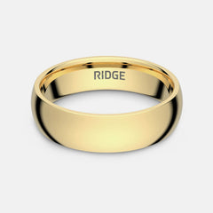 6mm Rounded Ring Set - 24K Gold - Tantalum