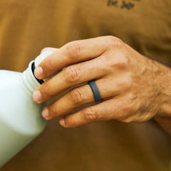 6mm Silicone Ring Set - Gunmetal