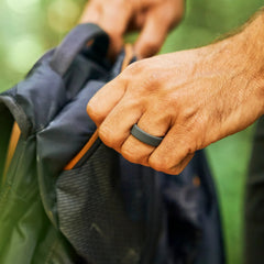 8mm Silicone Ring Set - Gunmetal
