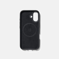 Ridge Phone Case - Midnight Black Leather - iPhone 16