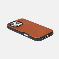 Ridge Phone Case - Tobacco Brown Leather - iPhone 16 Pro Max