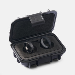 6mm Beveled Ring Set - Carbon Fiber 3K