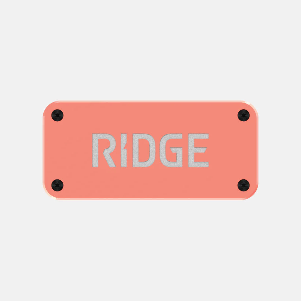 Ridge Logo Plate - Just Peachy