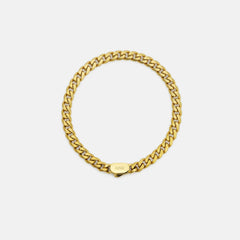 6mm Curb Bracelet - 18K Gold - Medium