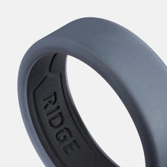 8mm Silicone Ring Set - Gunmetal
