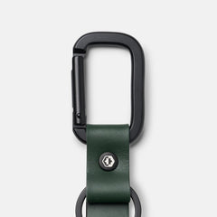 Ridge Keychain - Hunter Green Leather