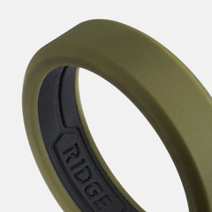 6mm Silicone Ring Set - Matte Olive