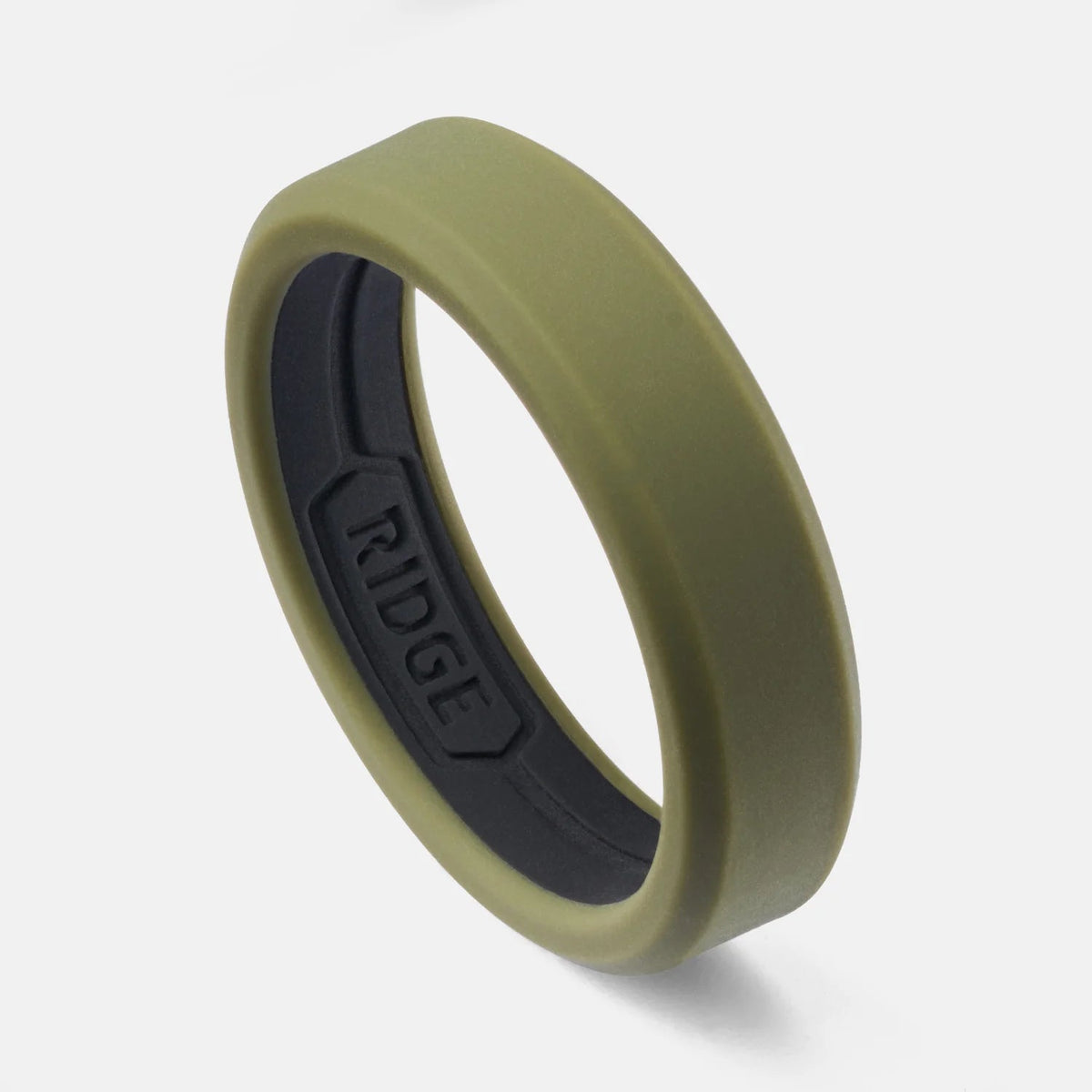 6mm Silicone Ring Set - Matte Olive