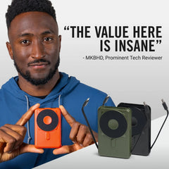Ridge Power Bank - 10k mAh - Neon Tiger
