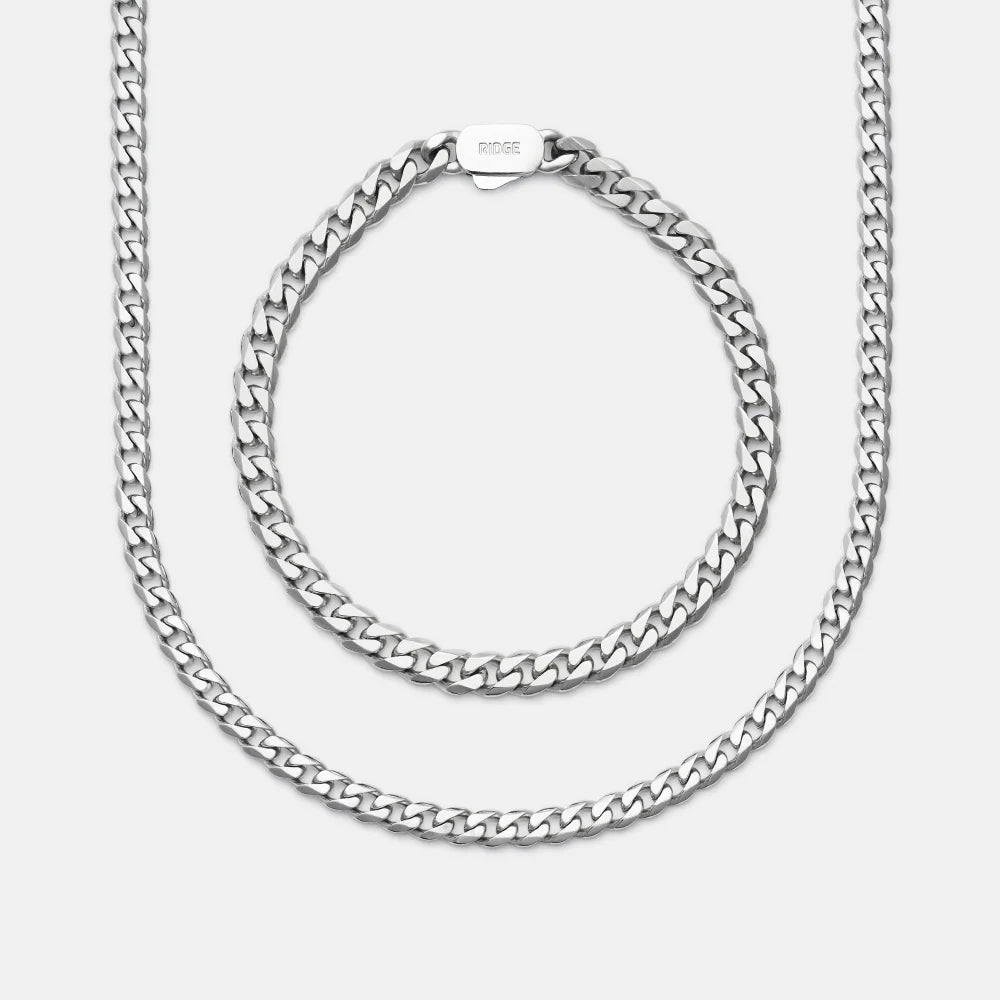 Curb Chain Kit - Platinum - Medium