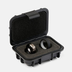 8mm Beveled Ring Set - Gunmetal