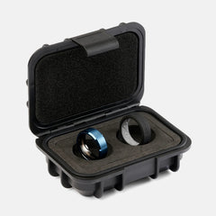 8mm Beveled Ring Set - Alpine Navy