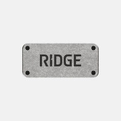 Ridge Logo Plate - Stonewashed Titanium